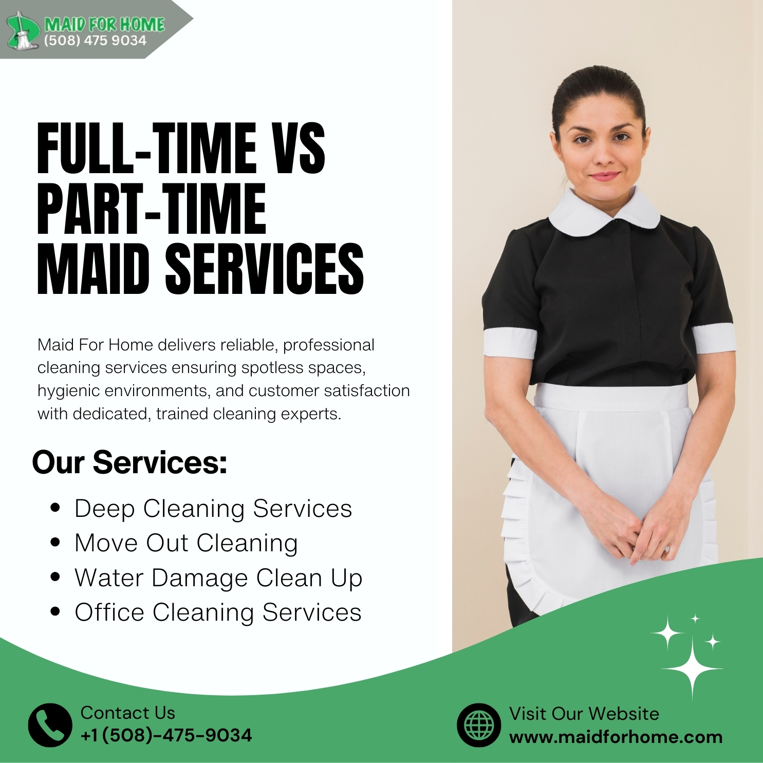 full-time maid service in Wayland
